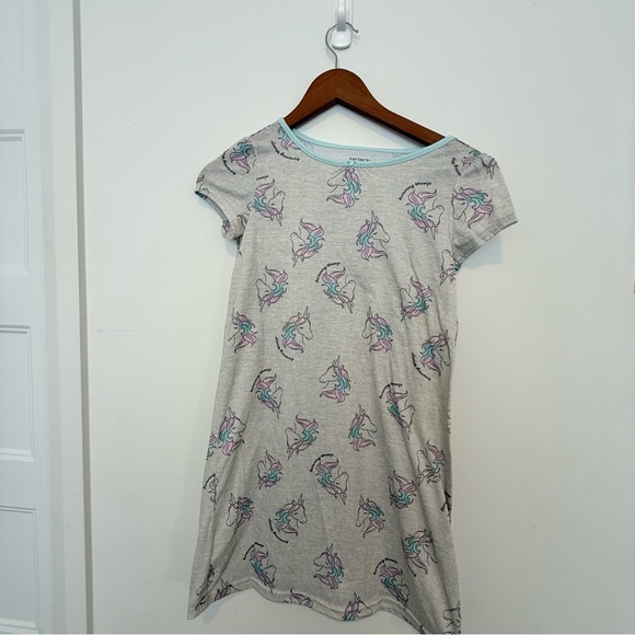 Carter's Other - Gray Unicorn Print Dress